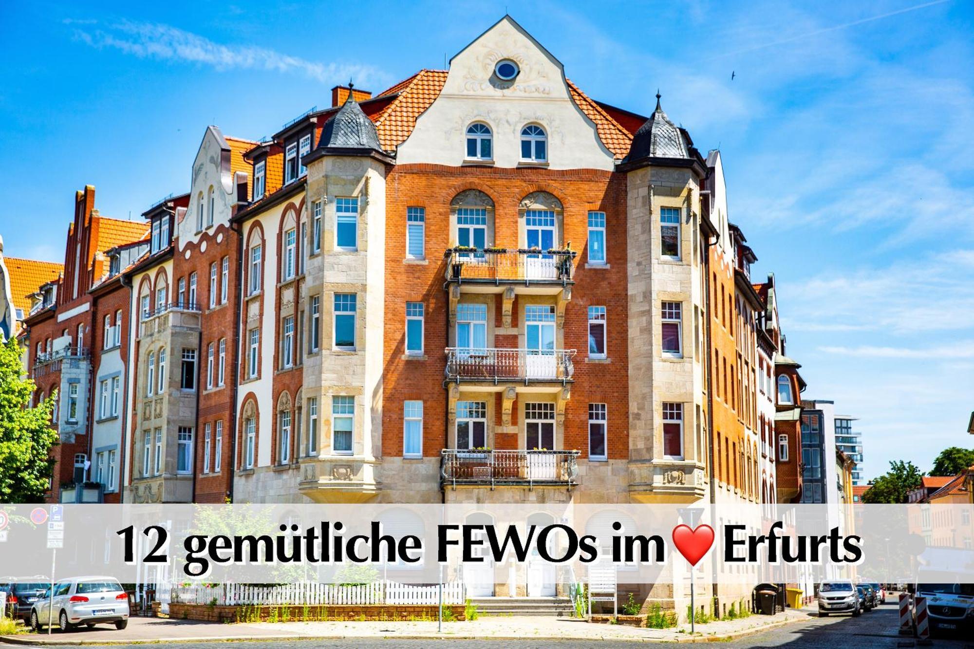12 Fewos Im Jugendstilhaus Mit Aufzug, Terrasse, Kingsize-Bett, Smart-Tv, Etc Ерфурт Екстер'єр фото