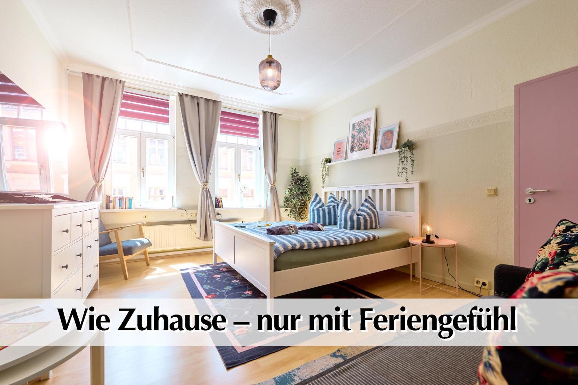 12 Fewos Im Jugendstilhaus Mit Aufzug, Terrasse, Kingsize-Bett, Smart-Tv, Etc Ерфурт Номер фото